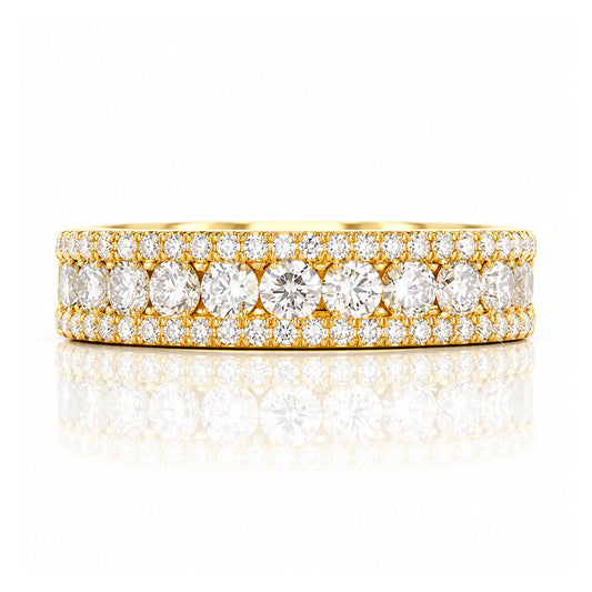 Sofia, a Lab Diamond Half Eternity Ring - Victoria's Jewellery