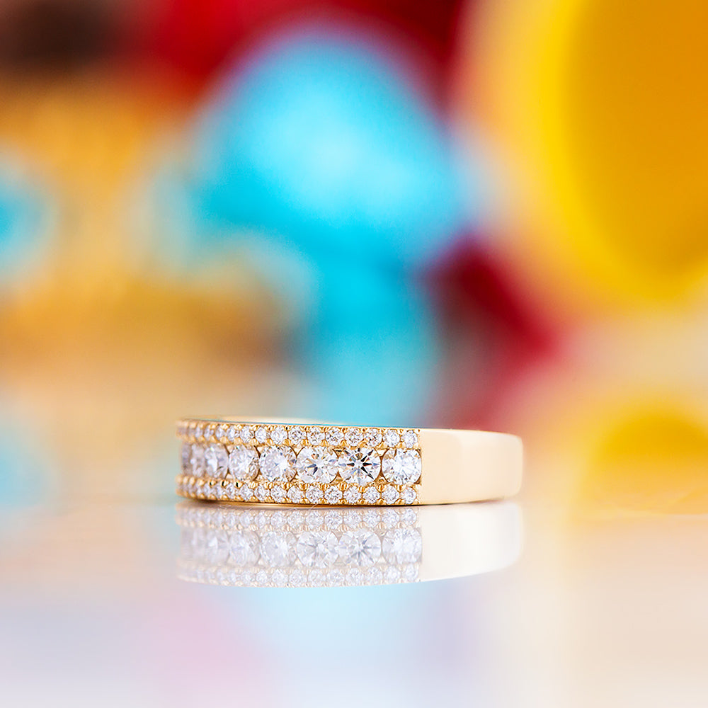 Sofia, a Lab Diamond Half Eternity Ring - Victoria's Jewellery