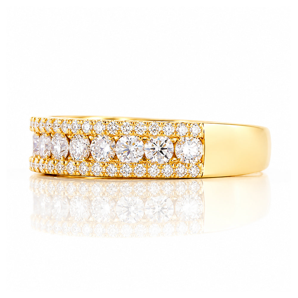 Sofia, a Lab Diamond Half Eternity Ring - Victoria's Jewellery