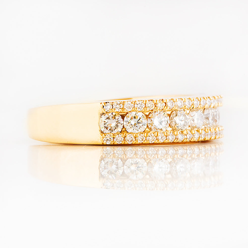 Sofia, a Lab Diamond Half Eternity Ring - Victoria's Jewellery