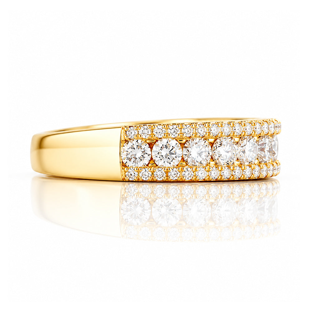 Sofia, a Lab Diamond Half Eternity Ring - Victoria's Jewellery