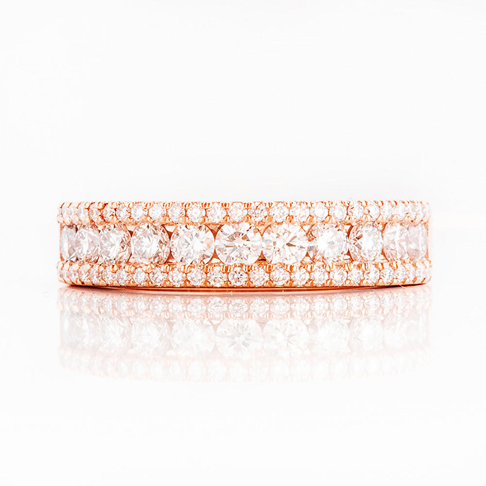 Sofia, a Lab Diamond Half Eternity Ring - Victoria's Jewellery