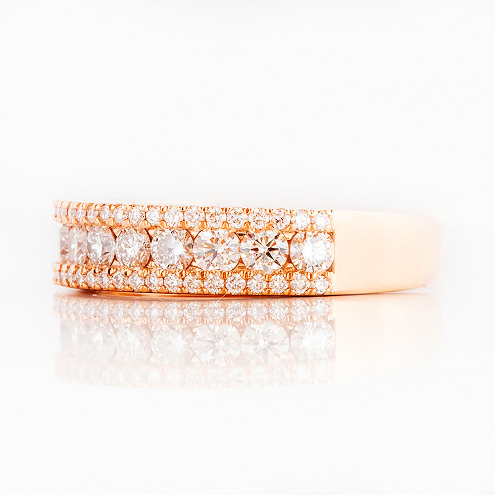 Sofia, a Lab Diamond Half Eternity Ring - Victoria's Jewellery
