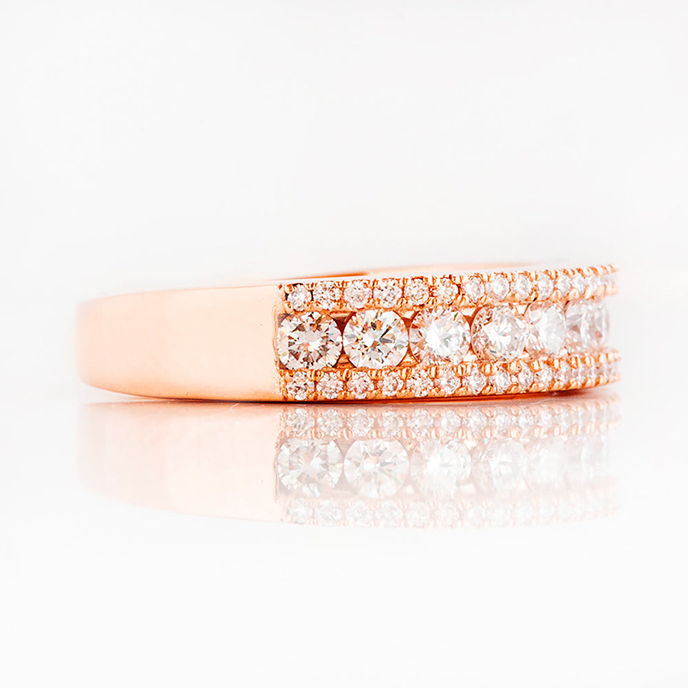 Sofia, a Lab Diamond Half Eternity Ring - Victoria's Jewellery