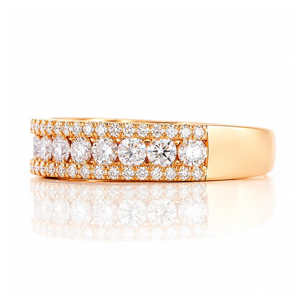 Sofia, a Lab Diamond Half Eternity Ring - Victoria's Jewellery