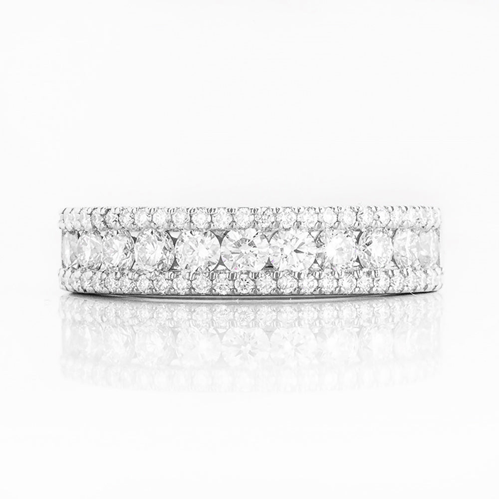 Sofia, a Lab Diamond Half Eternity Ring - Victoria's Jewellery