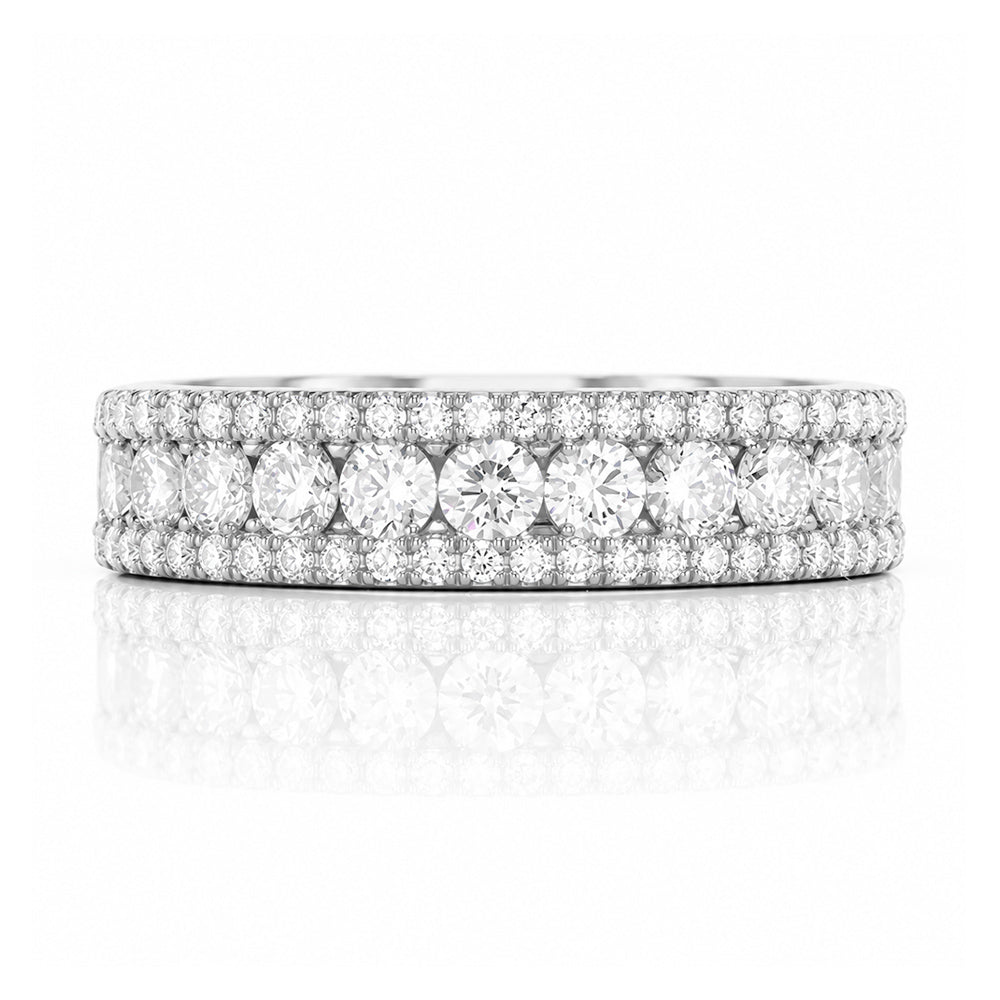 Sofia, a Lab Diamond Half Eternity Ring - Victoria's Jewellery
