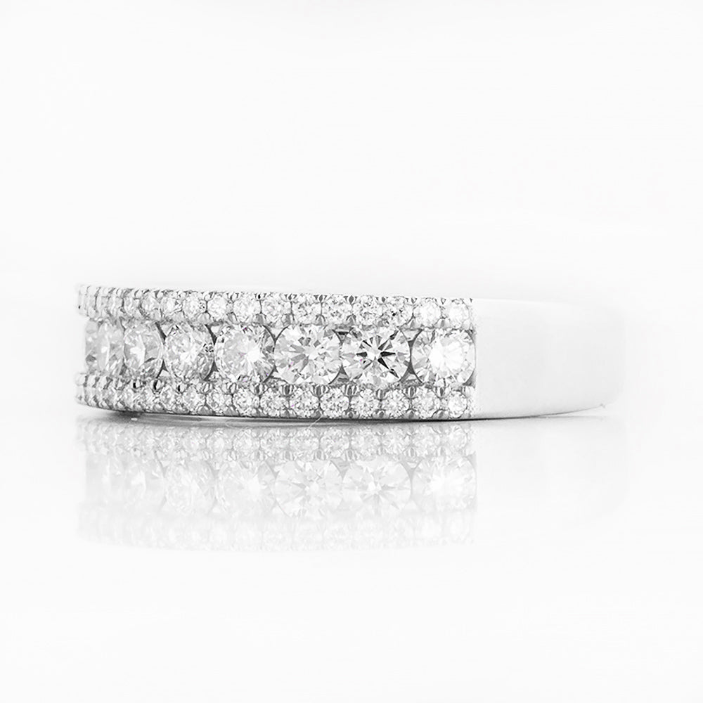Sofia, a Lab Diamond Half Eternity Ring - Victoria's Jewellery