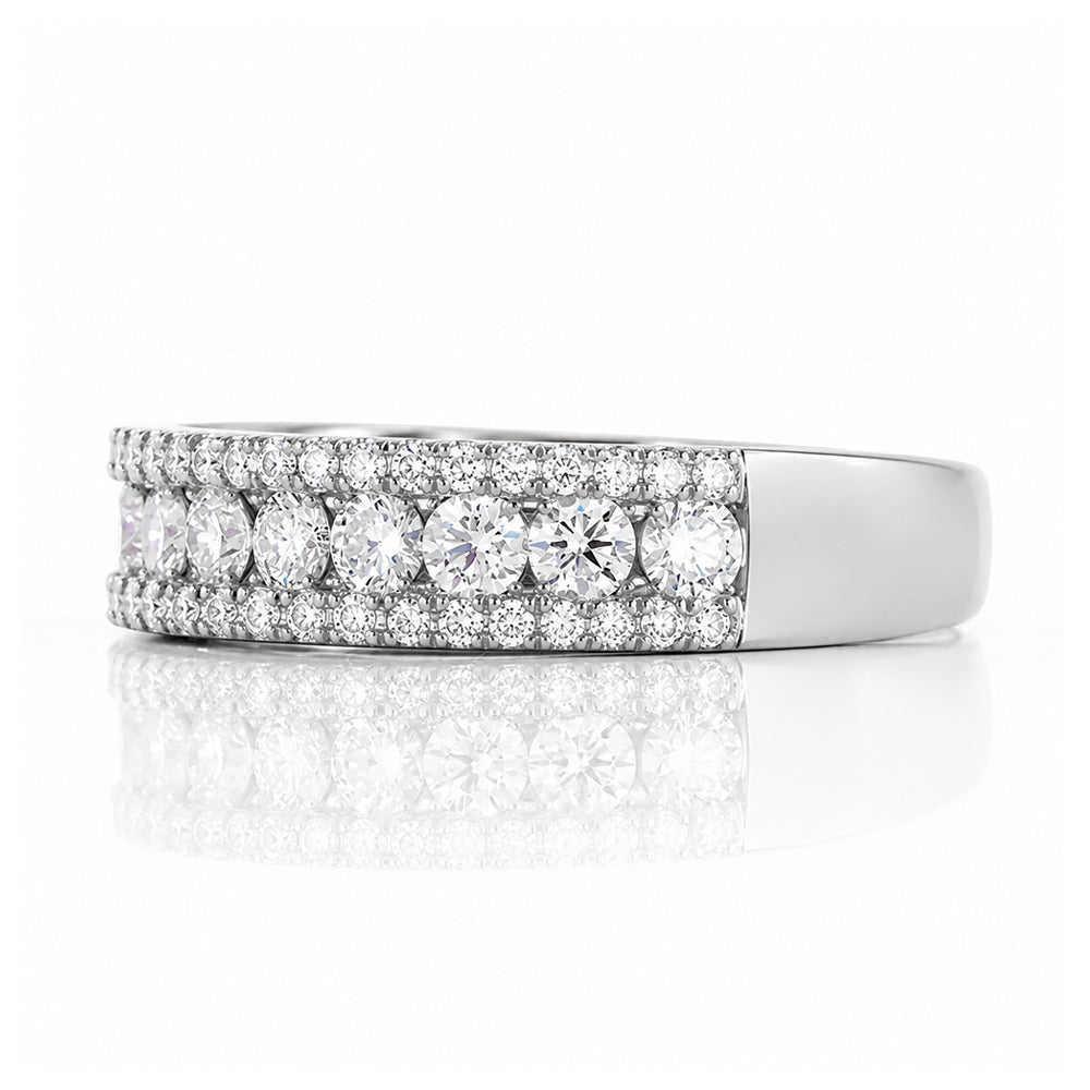 Sofia, a Lab Diamond Half Eternity Ring - Victoria's Jewellery