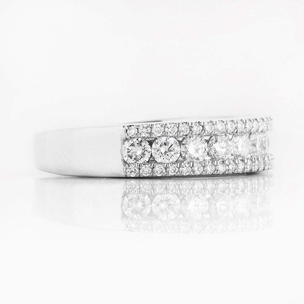 Sofia, a Lab Diamond Half Eternity Ring - Victoria's Jewellery