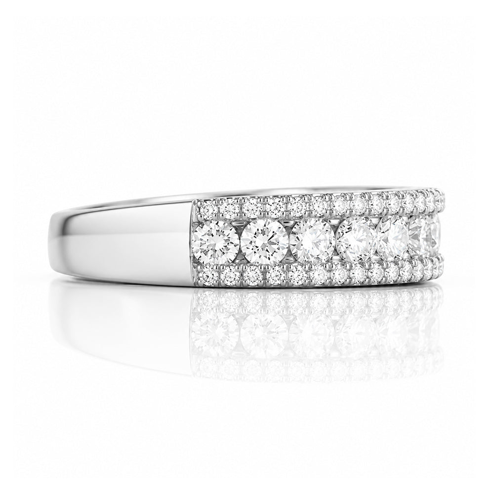 Sofia, a Lab Diamond Half Eternity Ring - Victoria's Jewellery