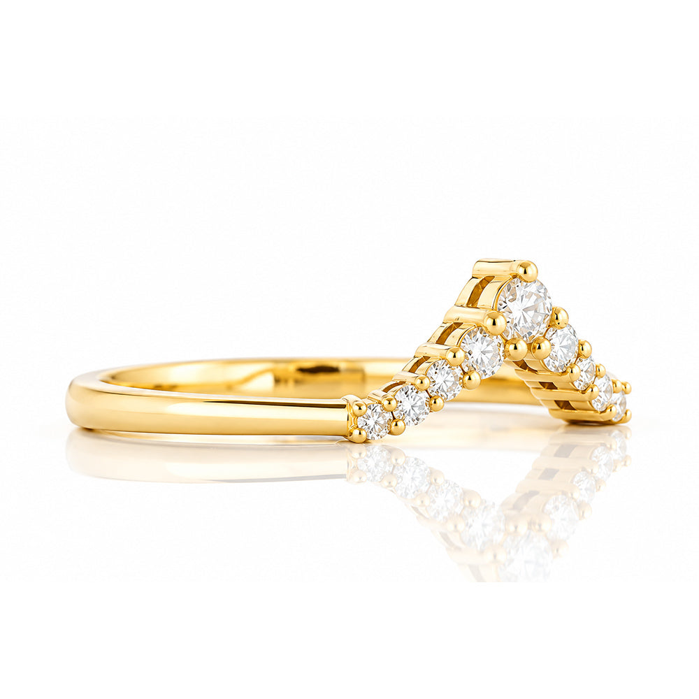Maci, a Wishbone Lab Diamond Wedding Ring - Victoria's Jewellery