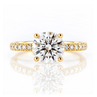 Emma, a Round cut Lab Diamond Ring - 2ct - Victoria's Jewellery