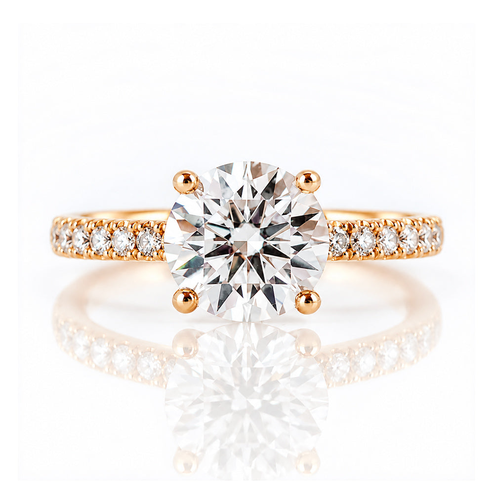 Emma, a Round cut Lab Diamond Ring - 2ct - Victoria's Jewellery