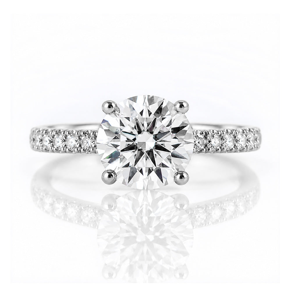 Emma, a Round cut Lab Diamond Ring - 2ct - Victoria's Jewellery