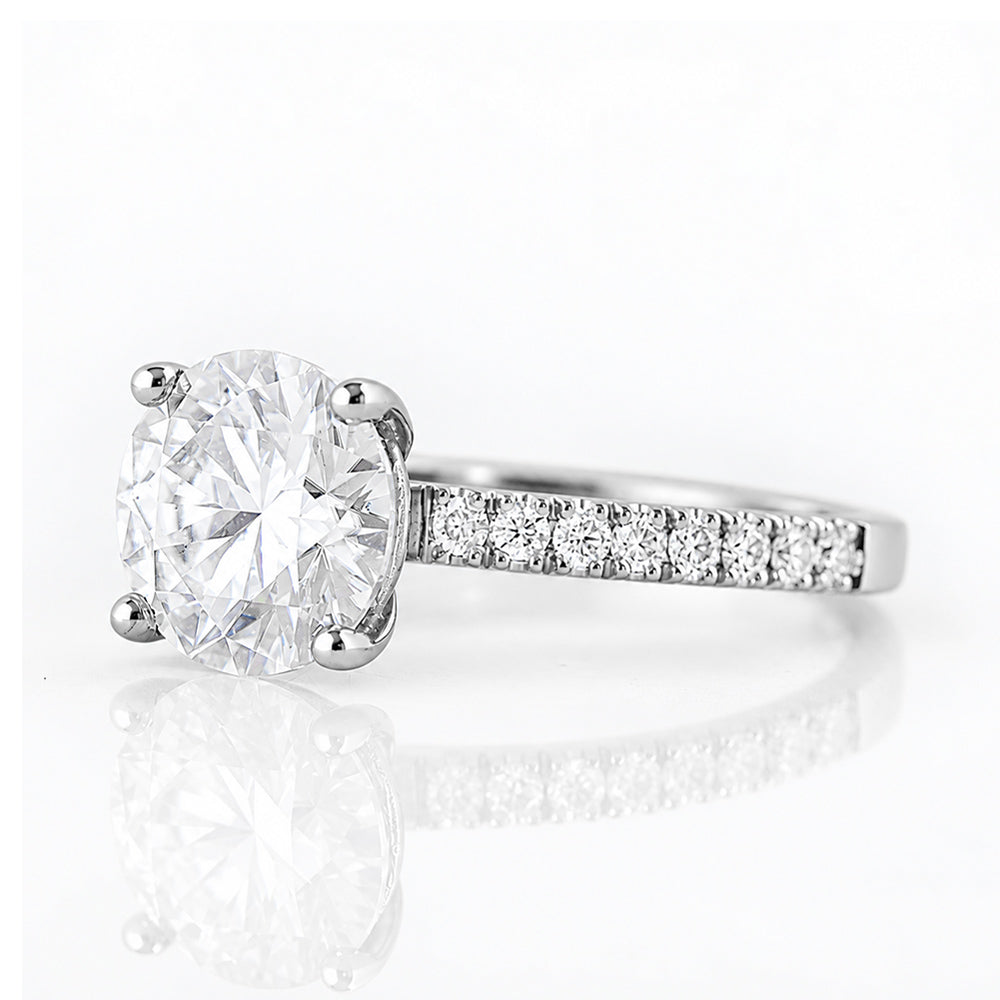 Emma, a Round cut Lab Diamond Ring - 2ct - Victoria's Jewellery