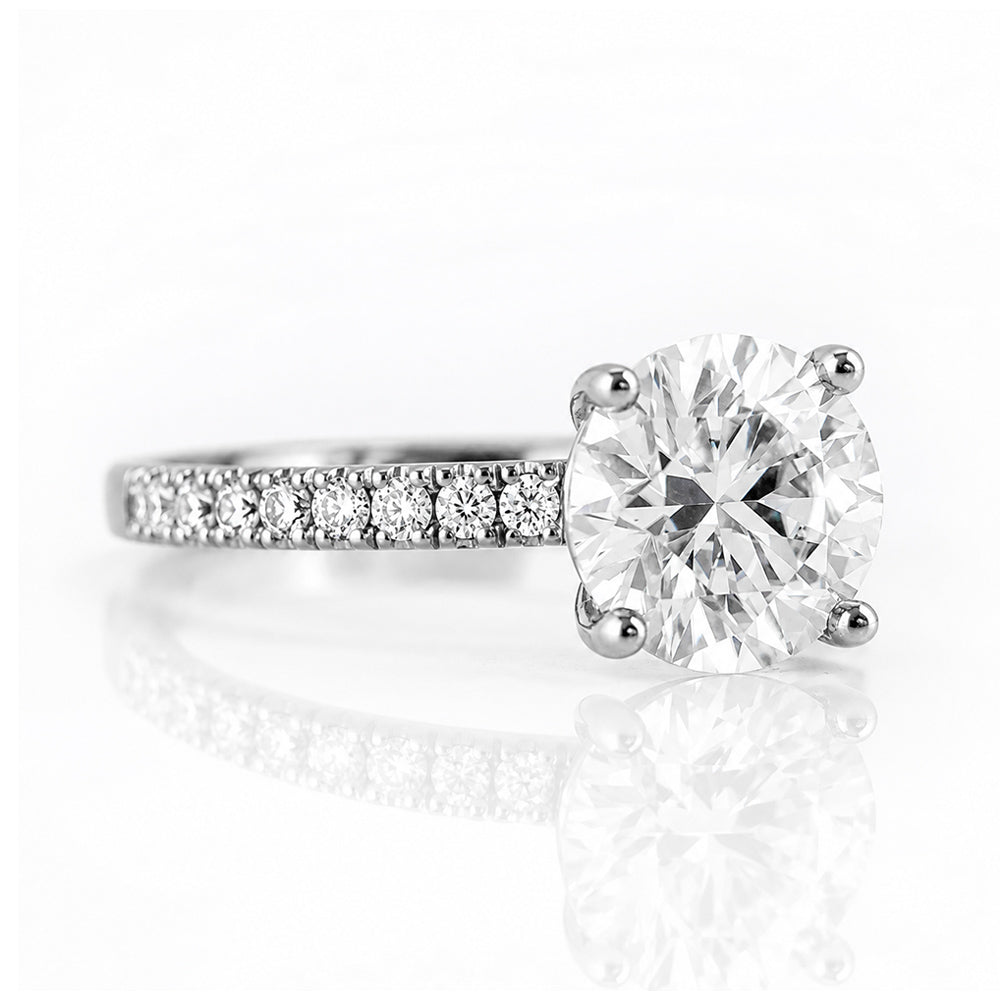 Emma, a Round cut Lab Diamond Ring - 2ct - Victoria's Jewellery