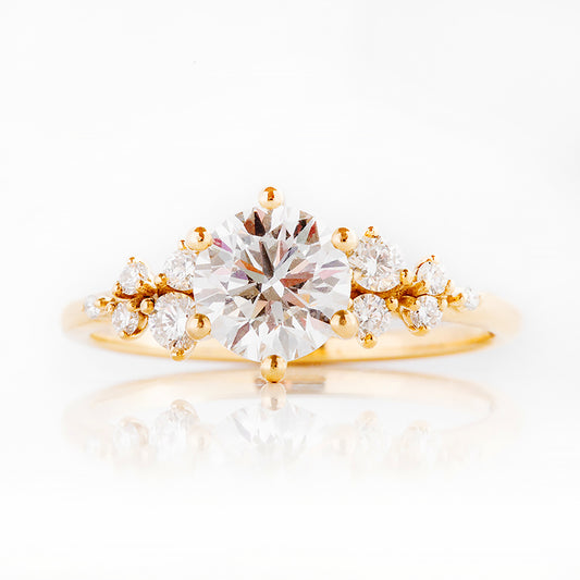 Arizona, a Round cut Lab Diamond Engagement Ring