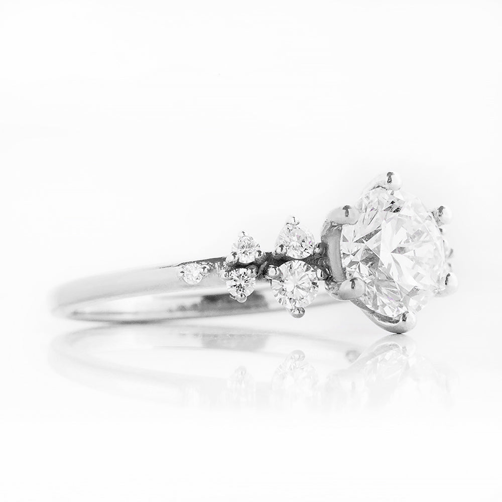 Arizona, a Round cut Lab Diamond Engagement Ring