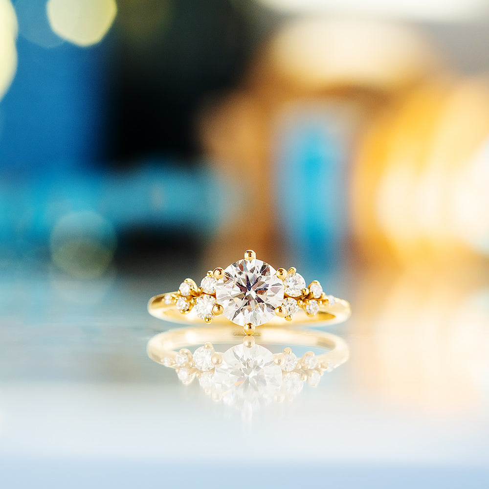 Arizona, a Round cut Lab Diamond Engagement Ring