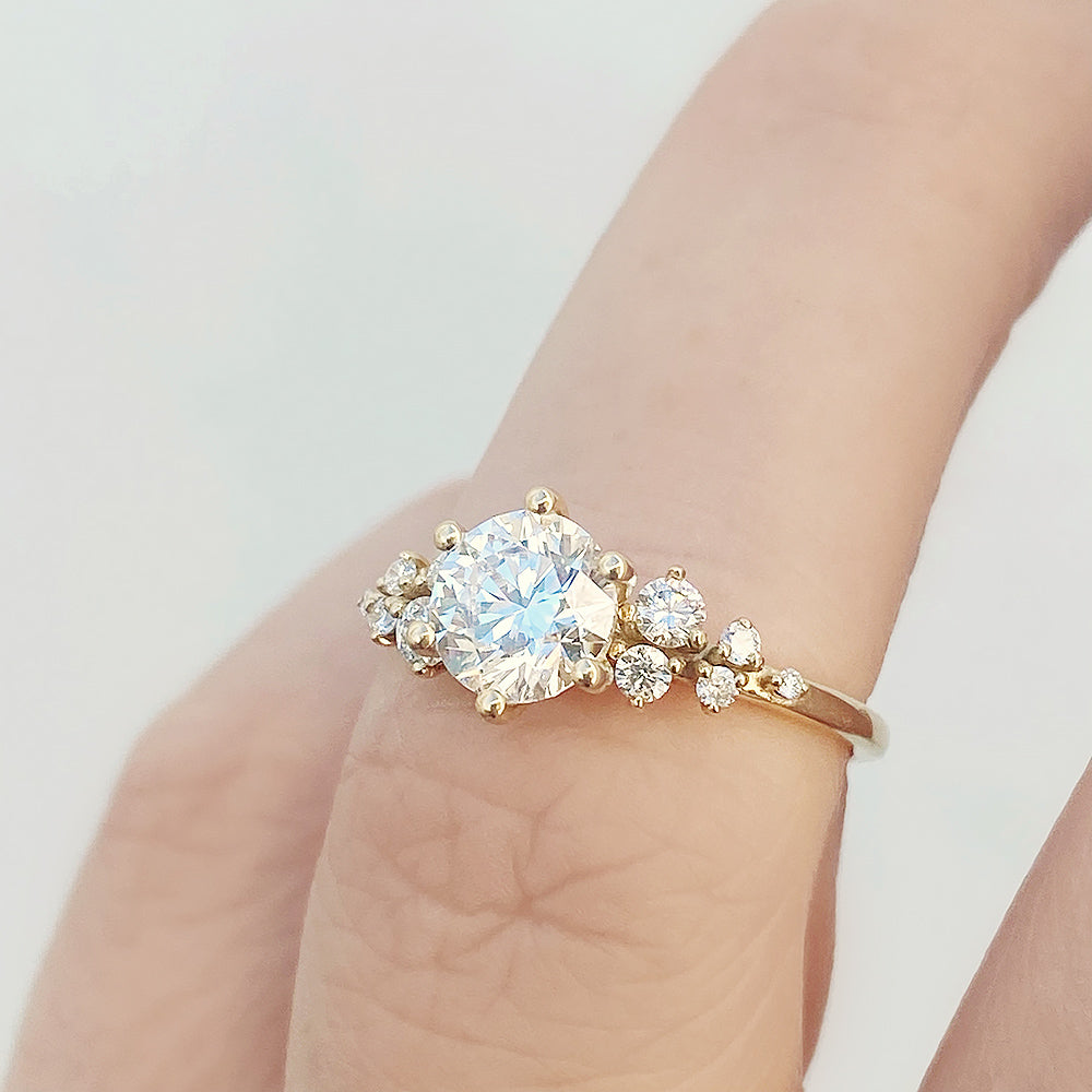 Arizona, a Round cut Lab Diamond Engagement Ring