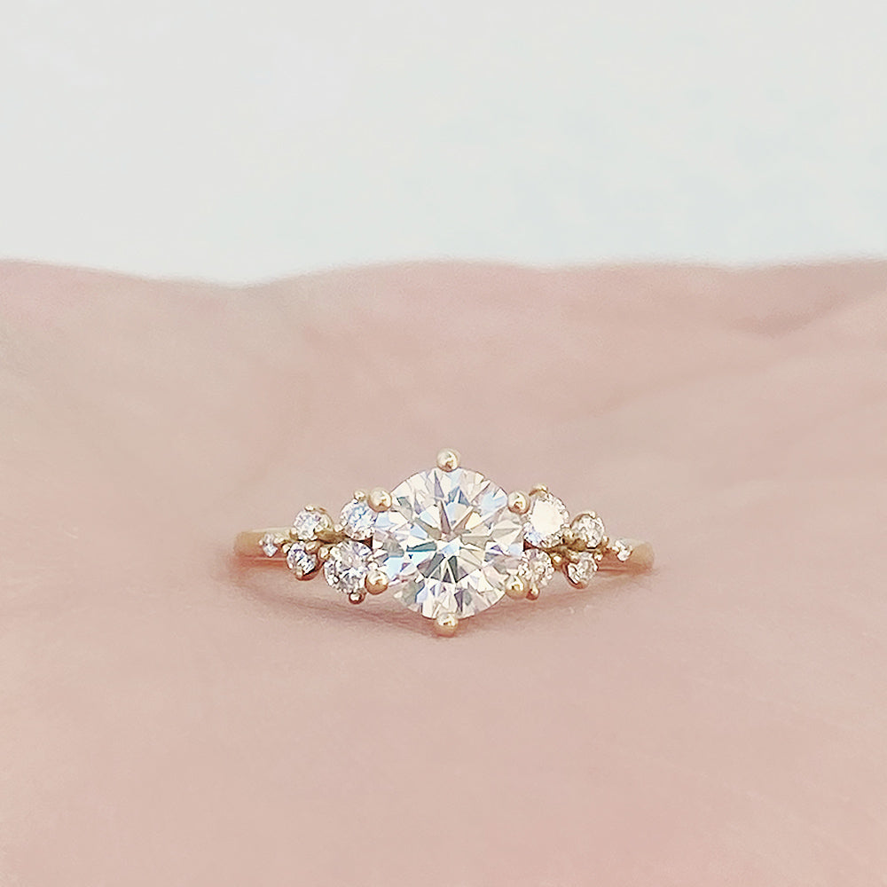 Arizona, a Round cut Lab Diamond Engagement Ring