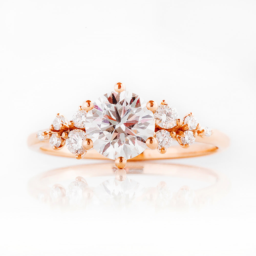 Arizona, a Round cut Lab Diamond Engagement Ring