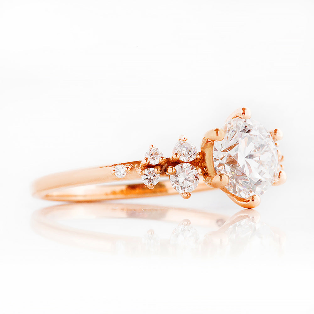 Arizona, a Round cut Lab Diamond Engagement Ring