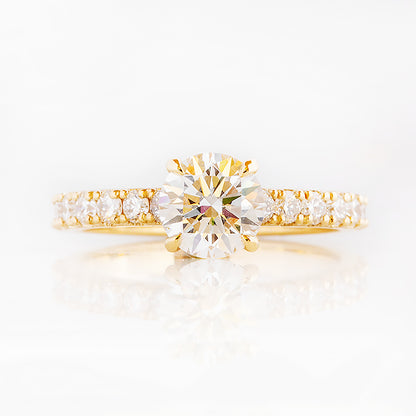 Belle, a Hidden Halo Lab Diamond Ring