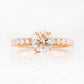 Belle, a Hidden Halo Lab Diamond Ring