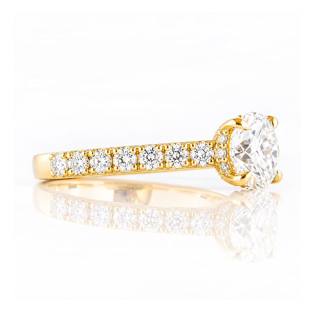 Belle, a Hidden Halo Lab Diamond Ring - Victoria's Jewellery