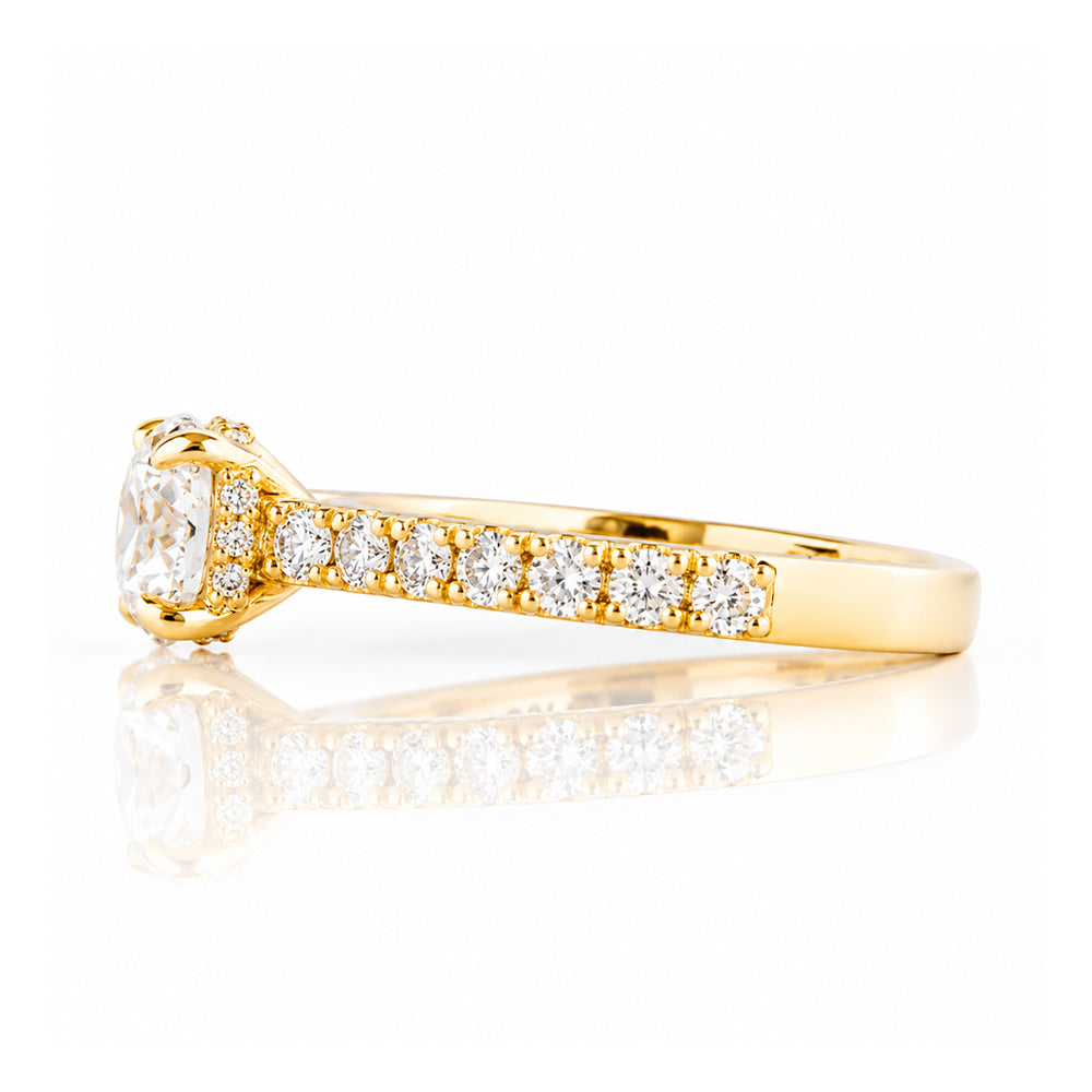 Belle, a Hidden Halo Lab Diamond Ring - Victoria's Jewellery