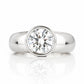 Odessa, Round Bezel set Lab Diamond Ring