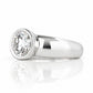 Odessa, Round Bezel set Lab Diamond Ring