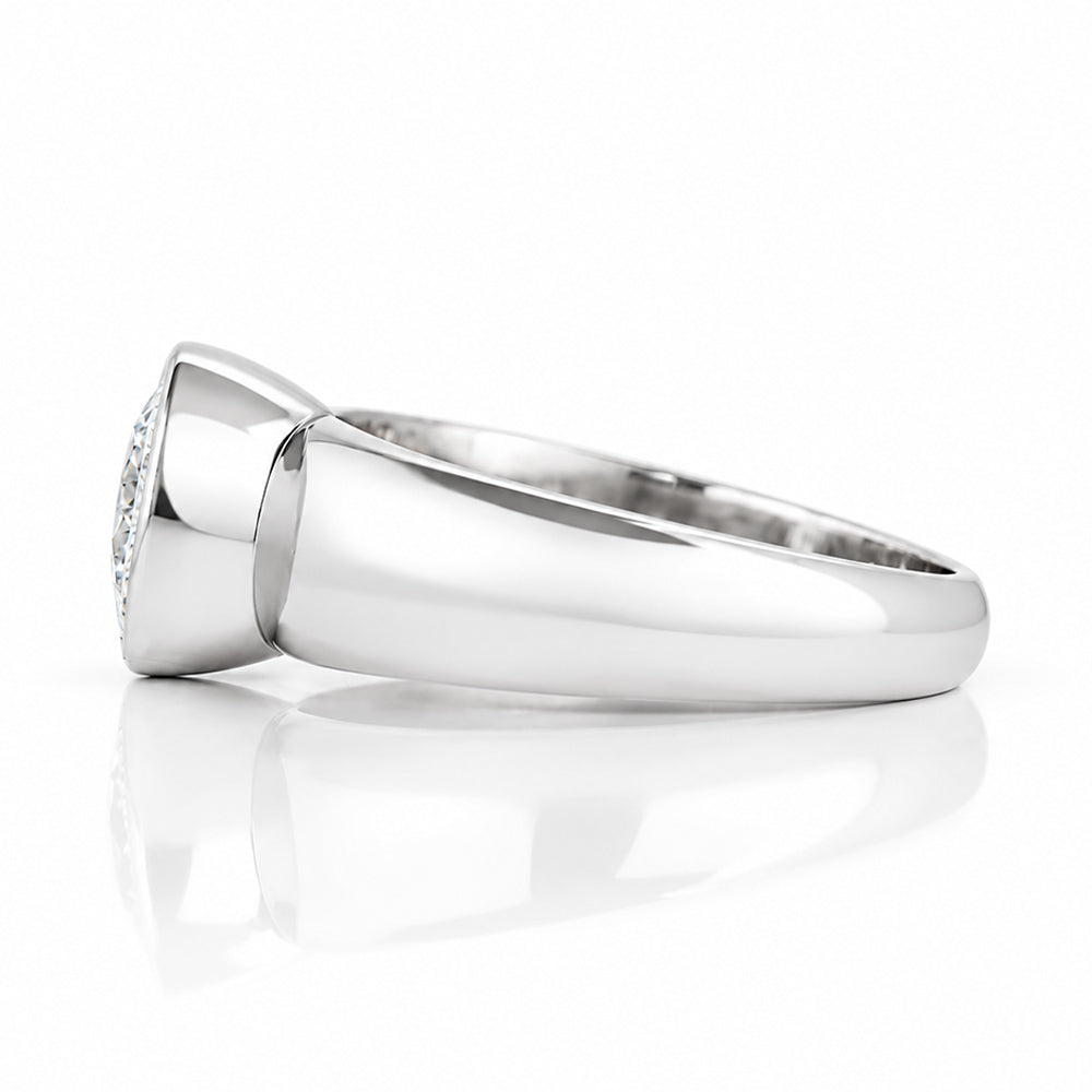 Odessa, Round Bezel set Lab Diamond Ring