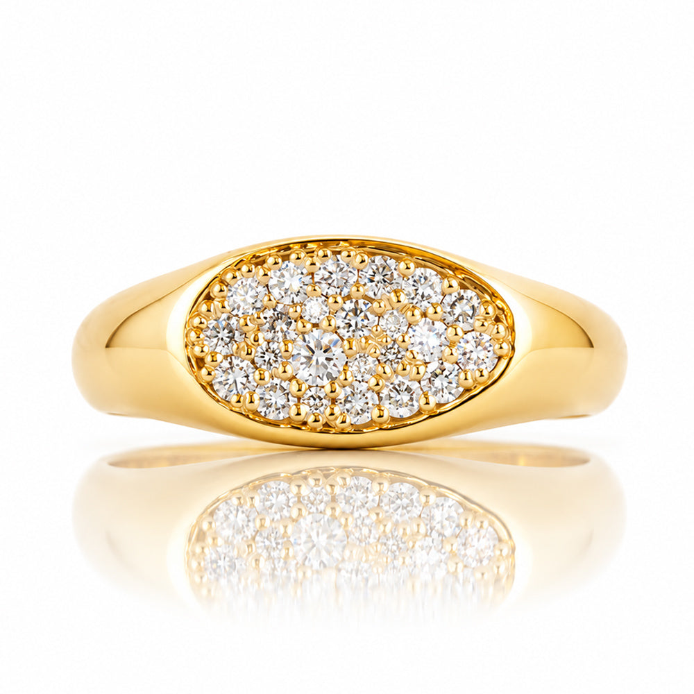 Nova, Lab Diamond Signet Ring