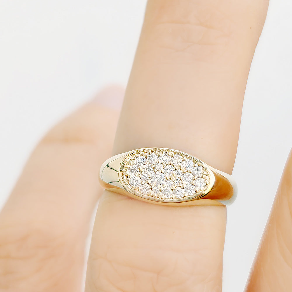 Nova, Lab Diamond Signet Ring