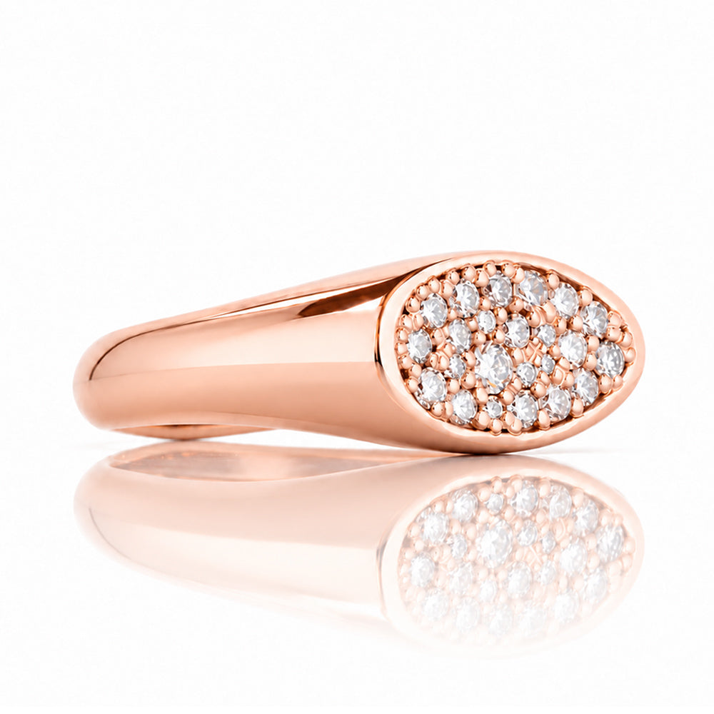Nova, Lab Diamond Signet Ring