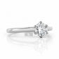Emmy, a 6 Claw Brilliant cut Lab Diamond Ring - 0.50ct - Victoria's Jewellery