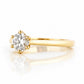 Emmy, a 6 Claw Brilliant cut Lab Diamond Ring - 0.50ct - Victoria's Jewellery
