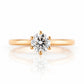 Emmy, a 6 Claw Brilliant cut Lab Diamond Ring - 0.50ct - Victoria's Jewellery