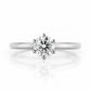 Emmy, a 6 Claw Brilliant cut Lab Diamond Ring - 0.50ct - Victoria's Jewellery