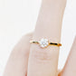 Round cut Diamond Solitaire Engagement Ring in Yellow Gold - Victoria's Jewellery