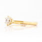 Round cut Diamond Solitaire Engagement Ring in Yellow Gold - Victoria's Jewellery