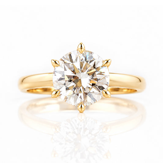 Kira, a 2ct Brilliant cut Lab Diamond Ring - Victoria's Jewellery