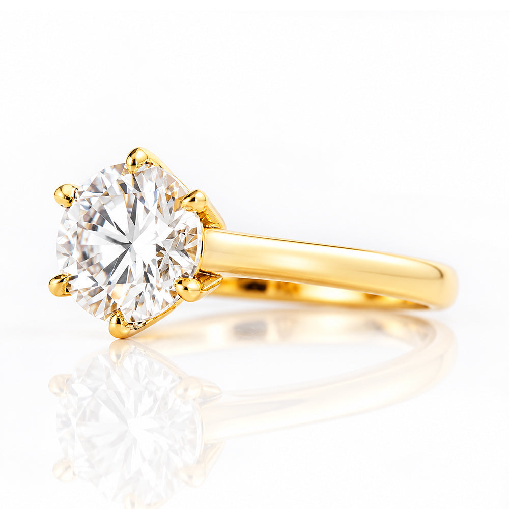 Kira, a 2ct Brilliant cut Lab Diamond Ring - Victoria's Jewellery