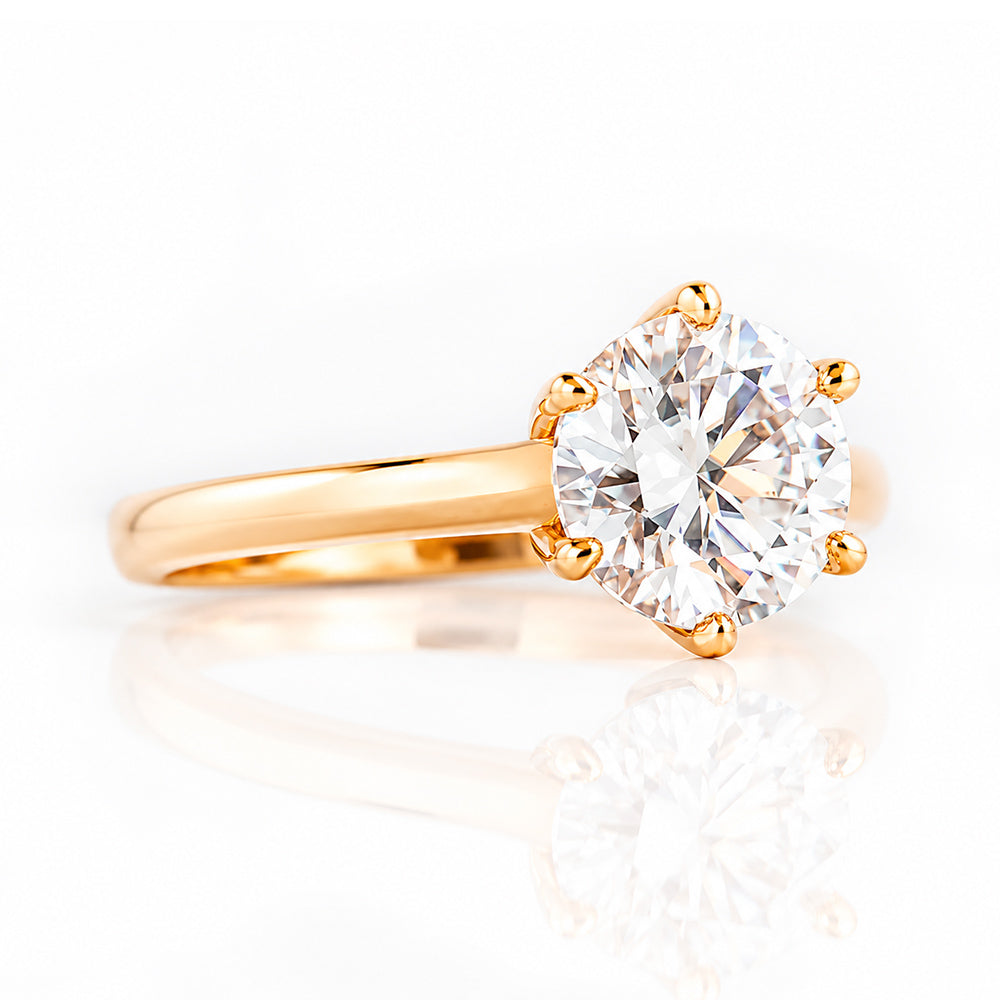 Kira, a 2ct Brilliant cut Lab Diamond Ring - Victoria's Jewellery