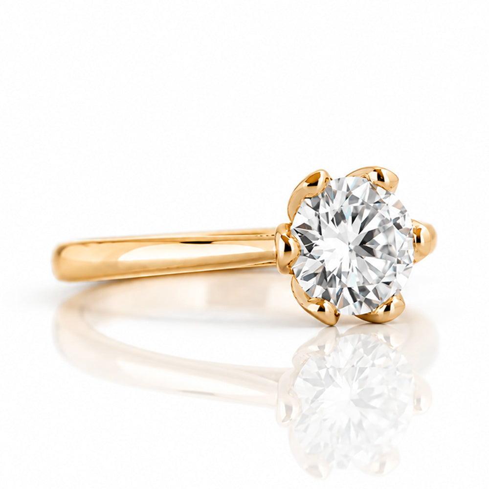 Faye, Round cut Lab Diamond Ring - 1ct - Victoria's Jewellery