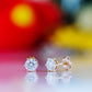 Tulip, Lab Diamond Stud Earrings - 5mm