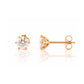 Tulip, Lab Diamond Stud Earrings - 5mm